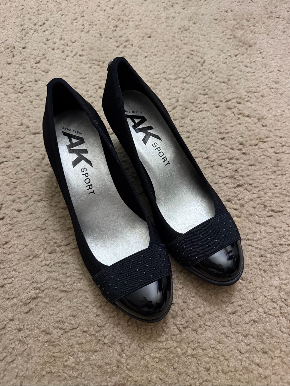 Anne Klein Black Flats